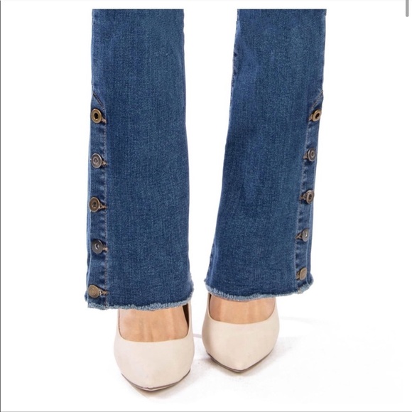 👖 -KUT FROM KLOTH Kelsey Slim Bootcut Jeans - Picture 3 of 13